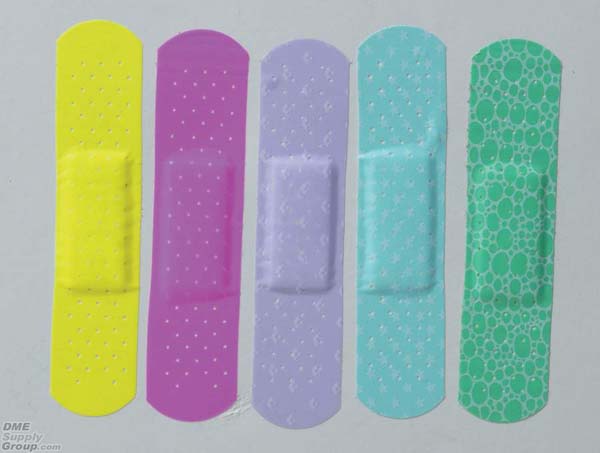Pretty Multi-Colored Neon Adhesive Bandages