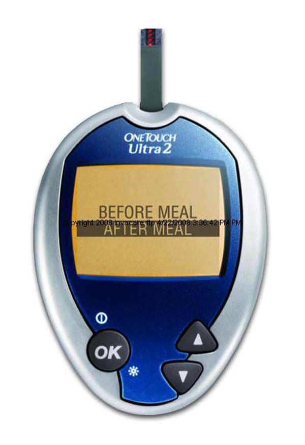 The OneTouch Ultra 2 Blood Glucose Monitor System.